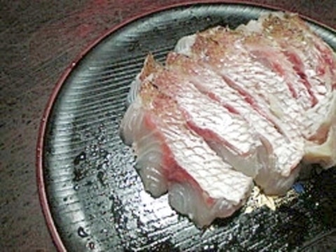 鯛の湯引き【簡単作り方】コラーゲンde美肌レシピ。